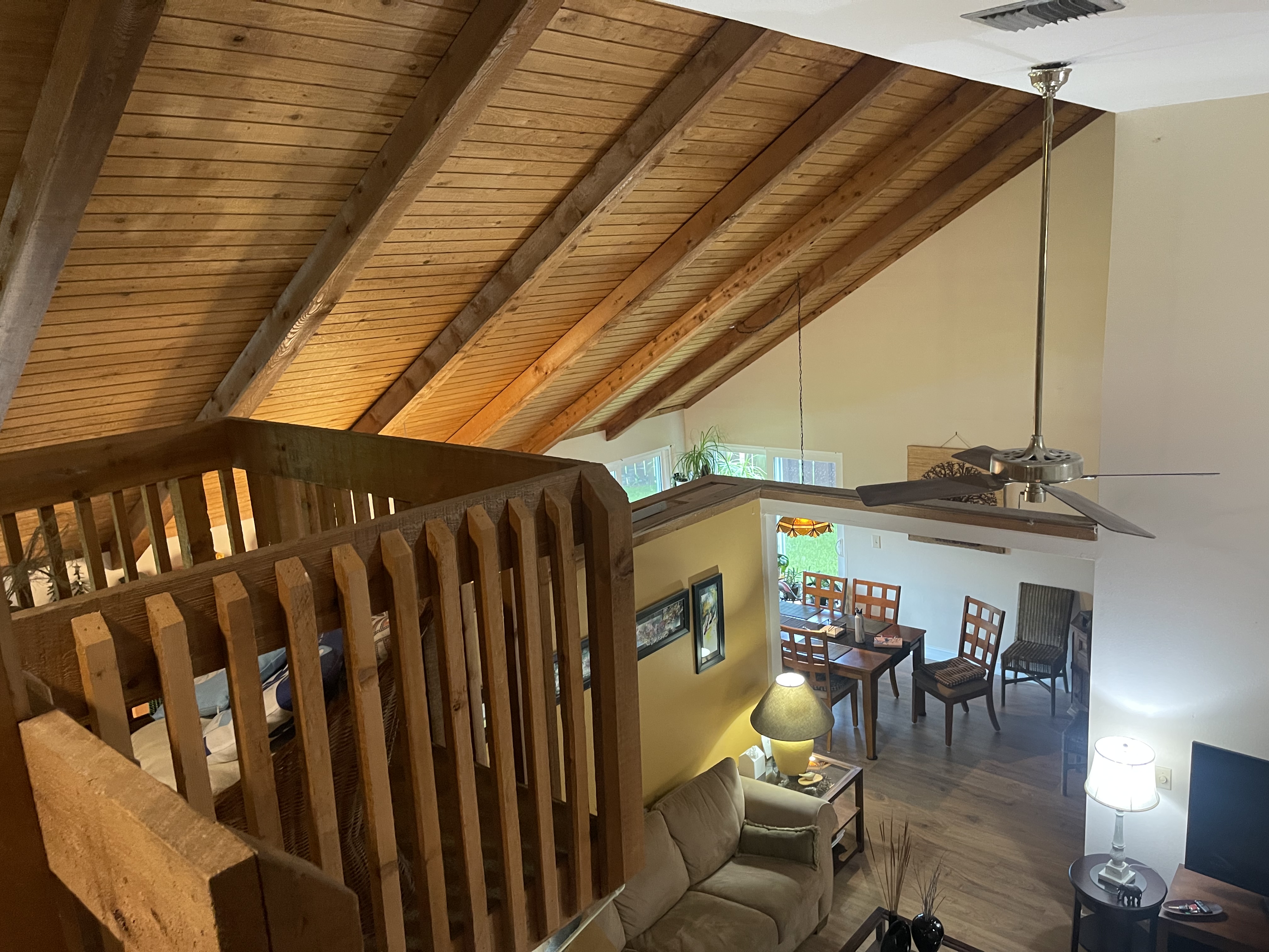 Loft overlooking the living room